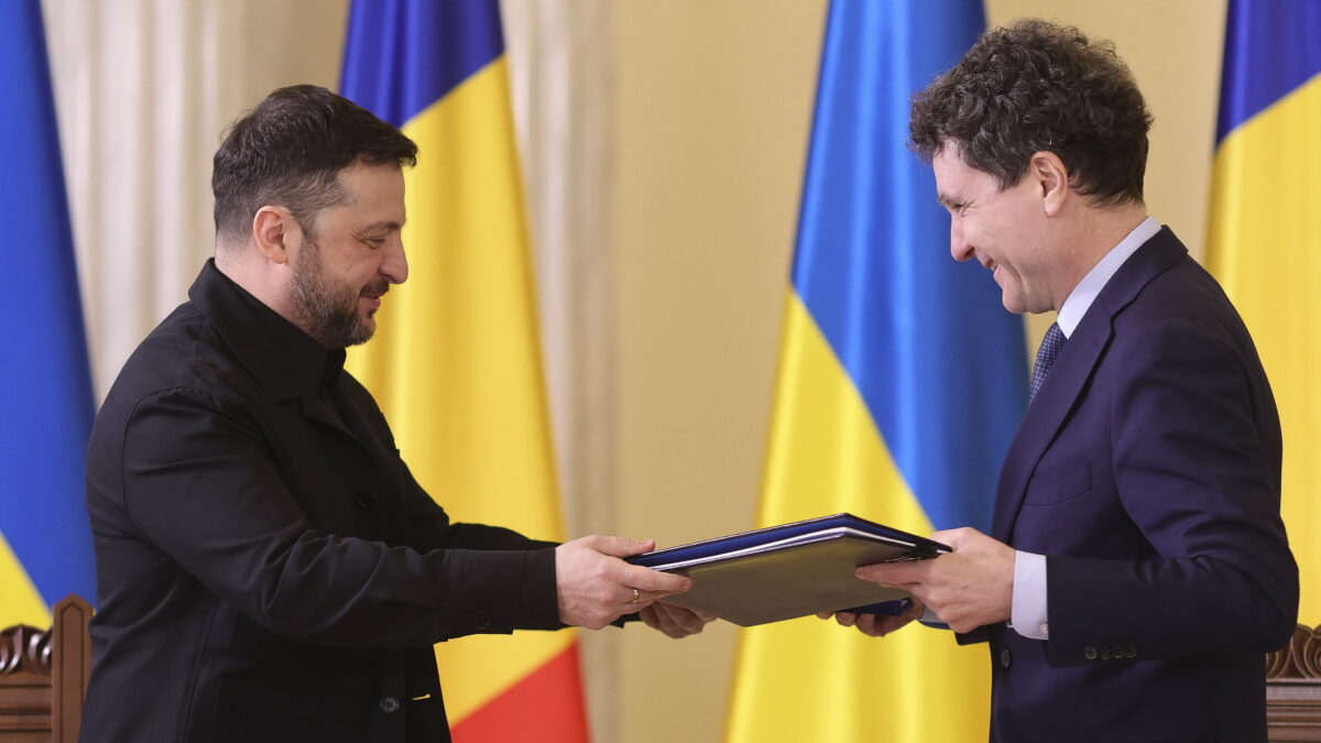 Nicușor Dan și Volodimir Zelenski