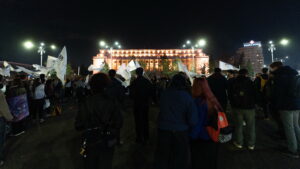 Proteste studenți in Piața Victoriei