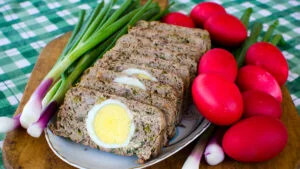 drob de miel, ouă roșii