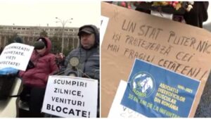protest oameni cu dizabilitati