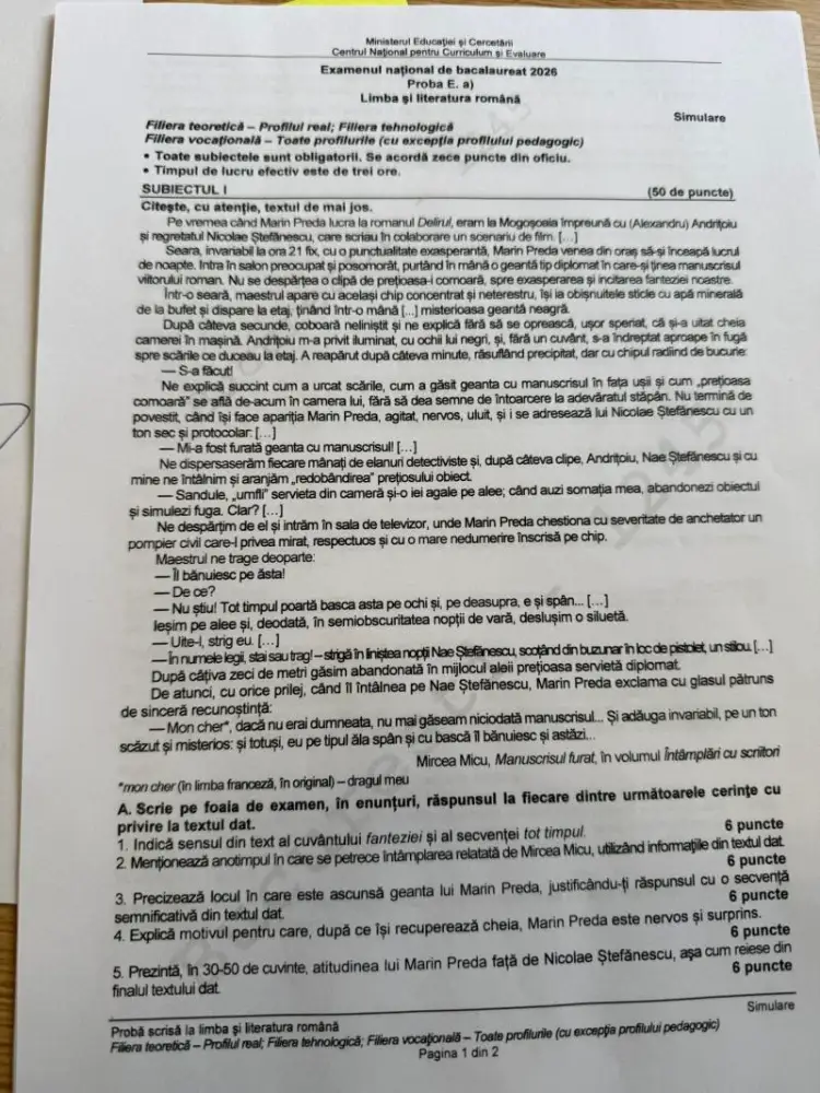 simulare BAC 2026, limba română, profil real (1)