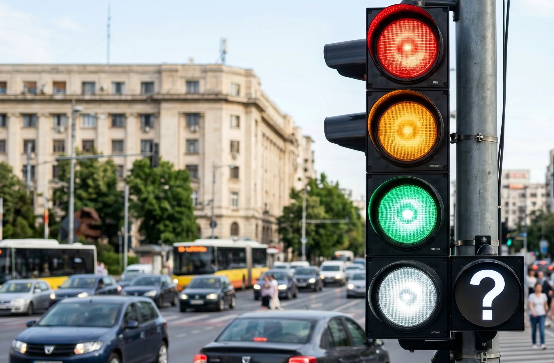 Semafor cu patru culori. Reguli noi pentru șoferi în intersecții. Cum vor circula mașinile pe viitor