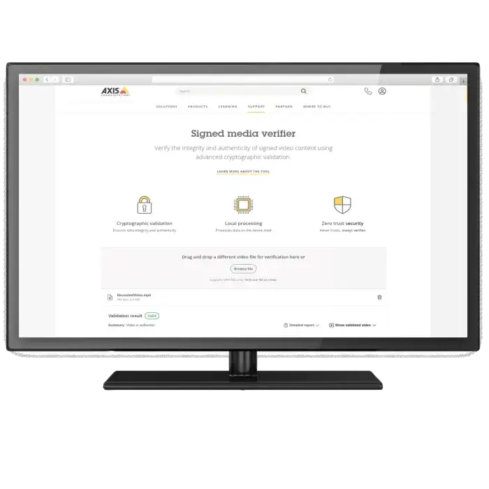 Signed media verifier