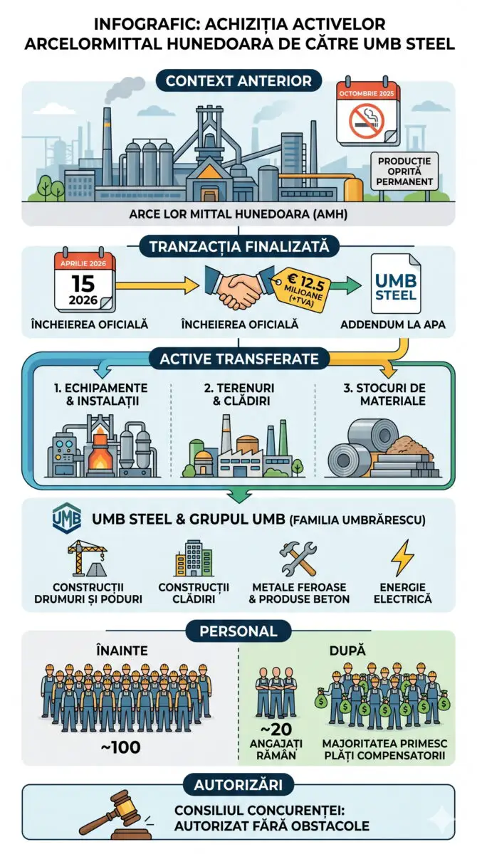 Infografic ArcelorMittal Hunedoara