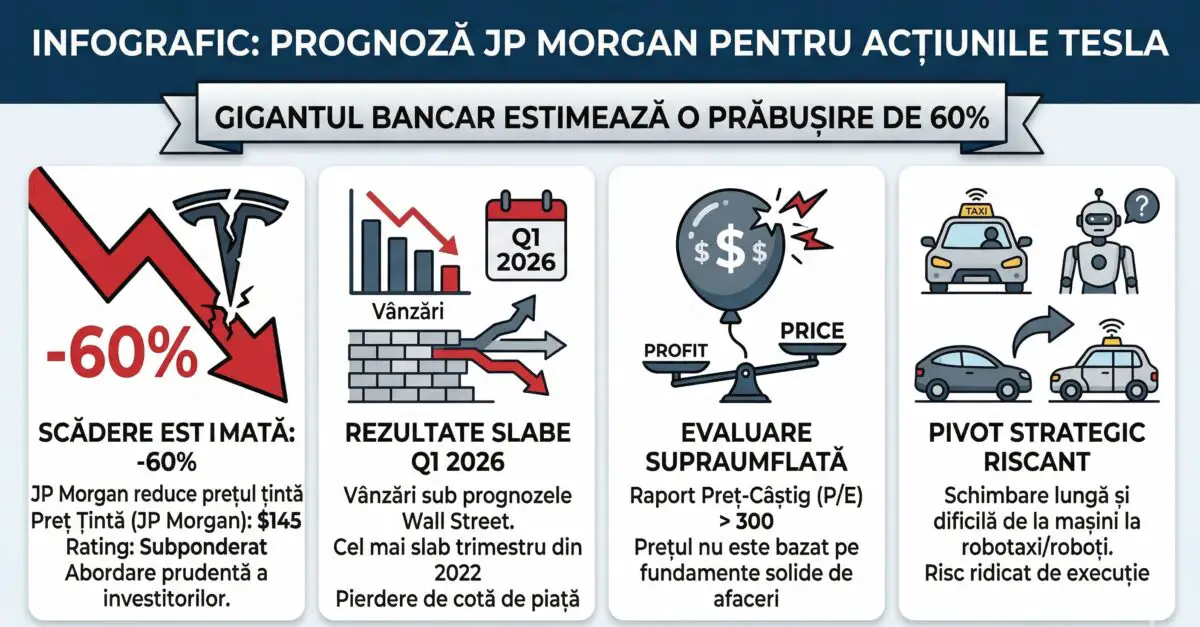 Infografic actiuni Tesla