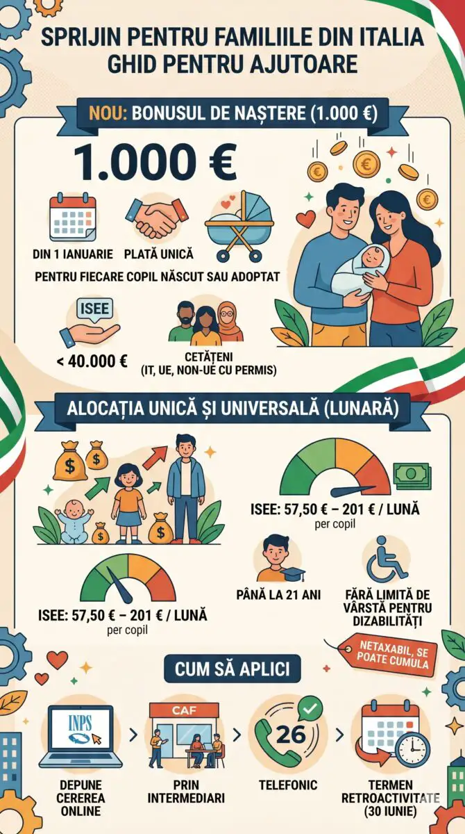 Bonus pentru copii in Italia