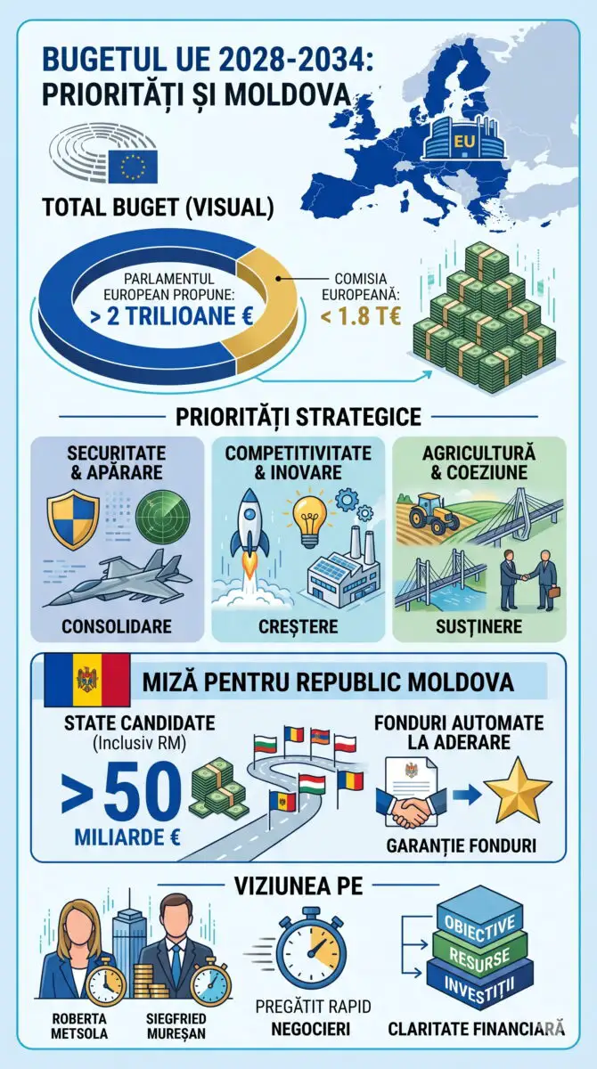 Infografic bugetul UE si Republica Moldova