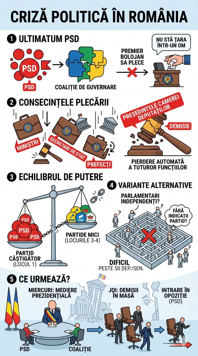Infografic criza politica