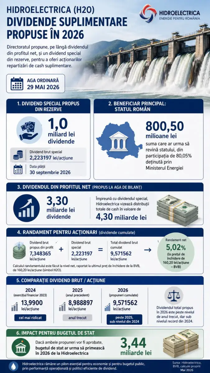 Infografic dividende Hidroelectrica