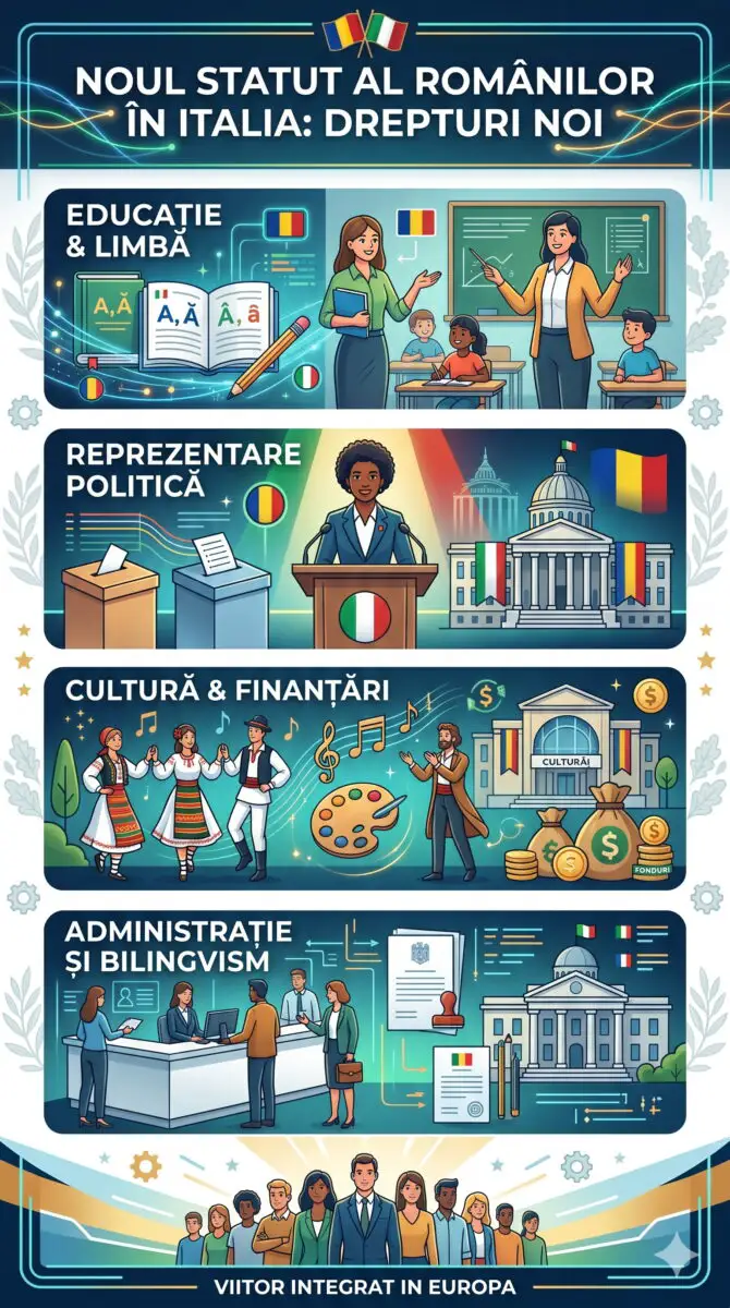 Infografic minoritate nationala Italia