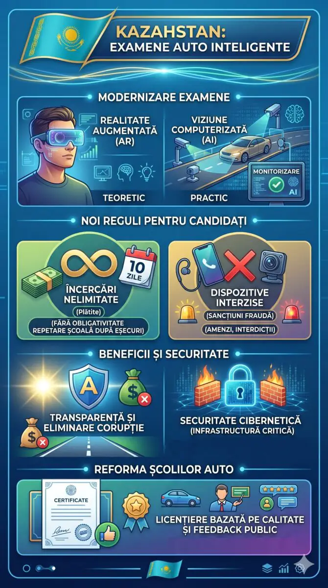 Infografic permis auto Kazahstan