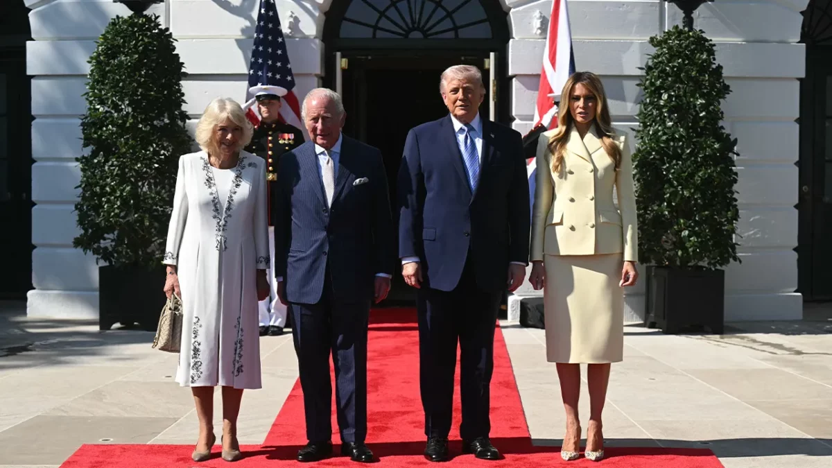Vizită la Casa Albă: Regele Charles al III-lea, primit cu onoruri de Donald Trump. Securitate maximă după incidentul armat de la Washington