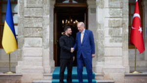 Președinții Volodimir Zelenski și Recep Tayyip Erdogan