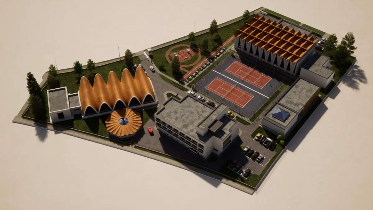 Complex sportiv a clubului sportiv în care s-a antrenat Nadia Comanec