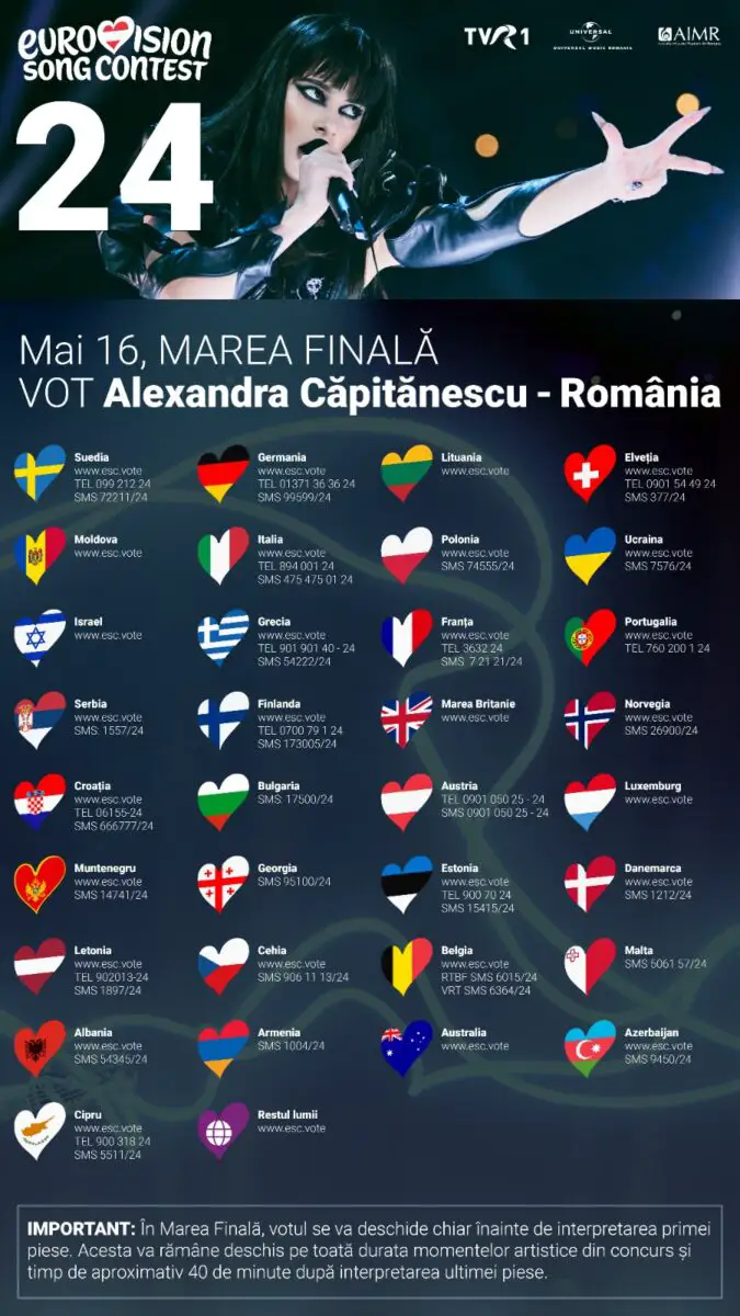 EUROVISION VOT pozitia 24 inalt