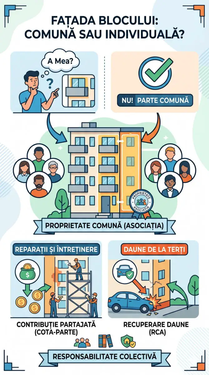 Infografic fatada bloc