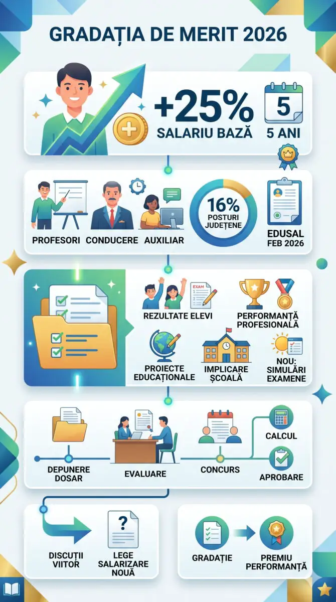Infografic gradatie de merit