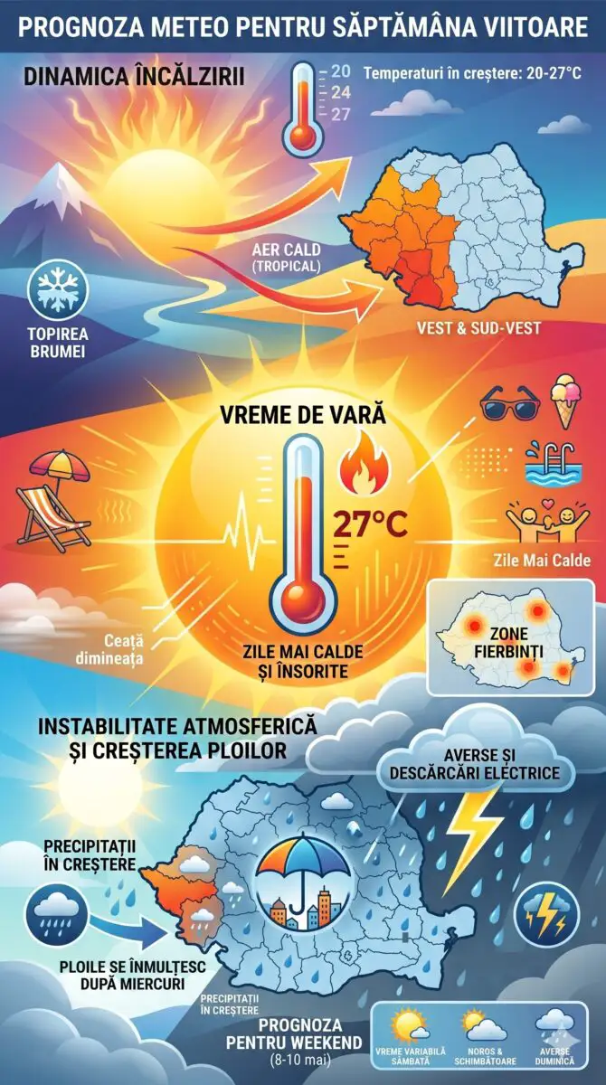 Infografic vremea 4-10 mai
