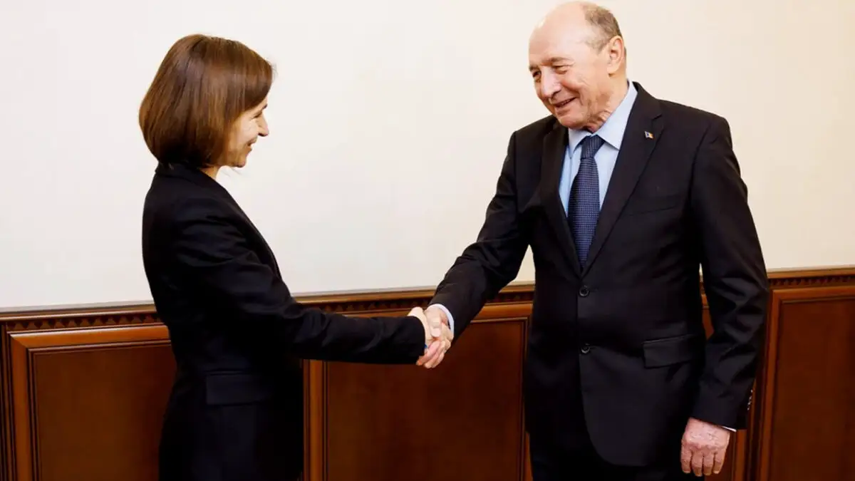 Maia Sandu si Traian Basescu
