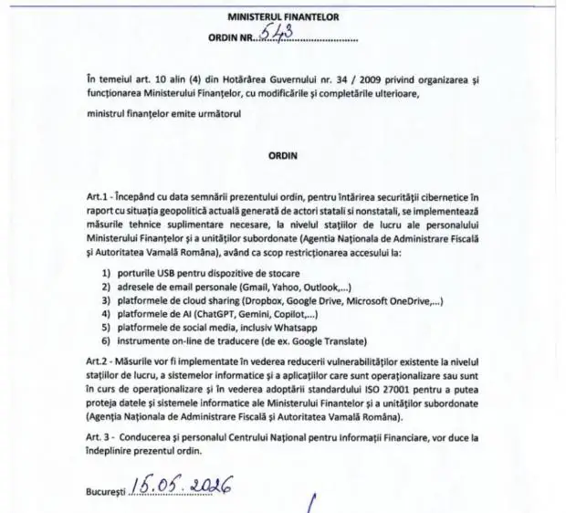 Ordin, Alexandru Nazare
