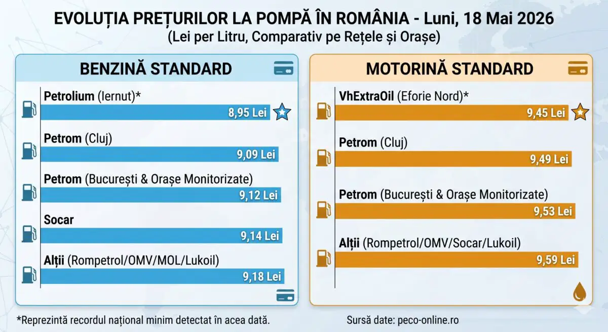 grafic carburanti 18 mai 2026