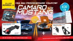 Povestea competiției „Camaro vs.Mustang” continuă în numărul 11 al colecției. De joi, la toate chioșcurile, găsiți revista și piese noi pentru cele două machete!