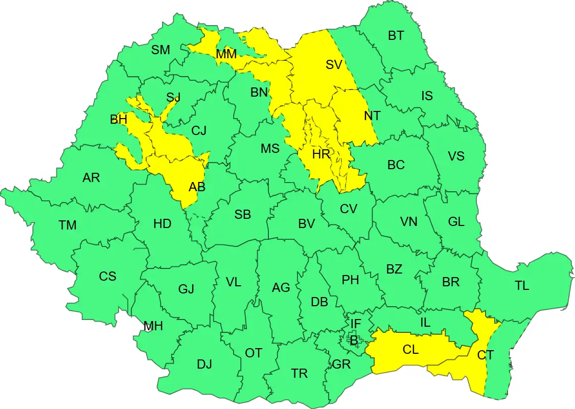 Cod Galben, 5 iunie 2026