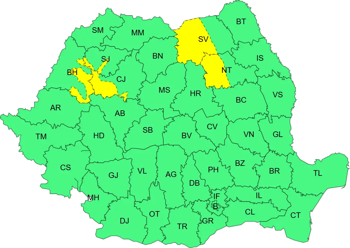 Cod Galben, 5 iunie 2026