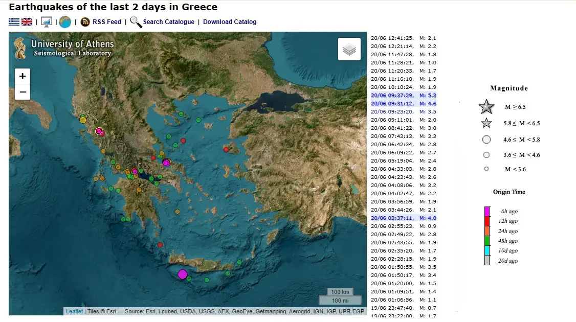 Grecia, cutremur 20.06.2026