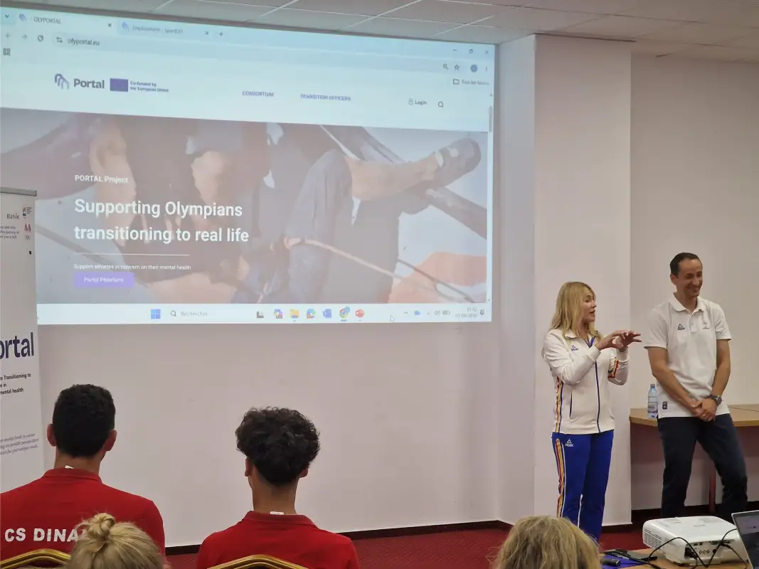 Nadia Comăneci, întâlnire cu sportivii la „Lia Manoliu” (2)