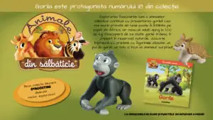 Descoperiți impresionanta gorilă! Numărul 18 din „Animale din sălbăticie”, la chioșcuri din 9 iunie