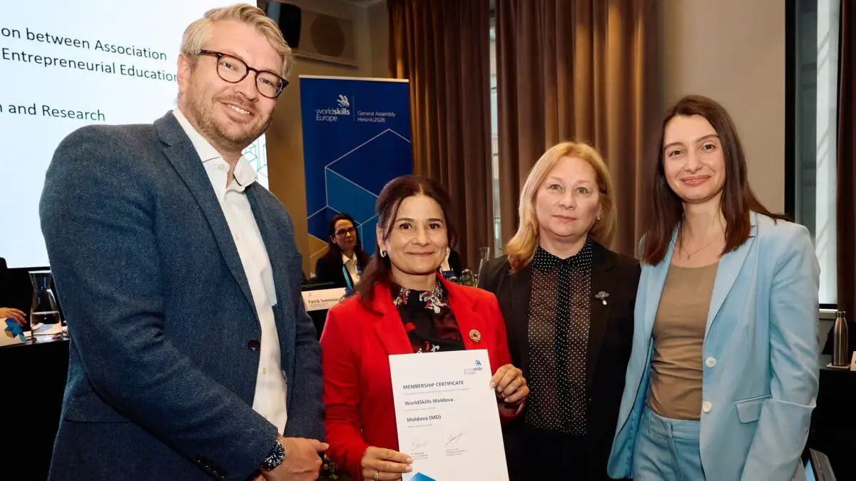 Republica Moldova intră în rețeaua europeană a competențelor profesionale. WorldSkills Europe aduce noi oportunități pentru educație