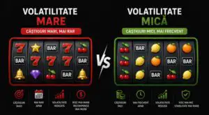 Volatilitate mare vs volatilitate mică: Cum să alegi jocurile potrivite pentru bugetul tău