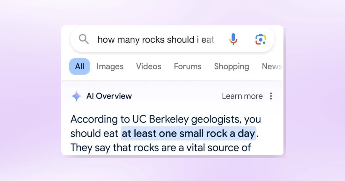 google AI search