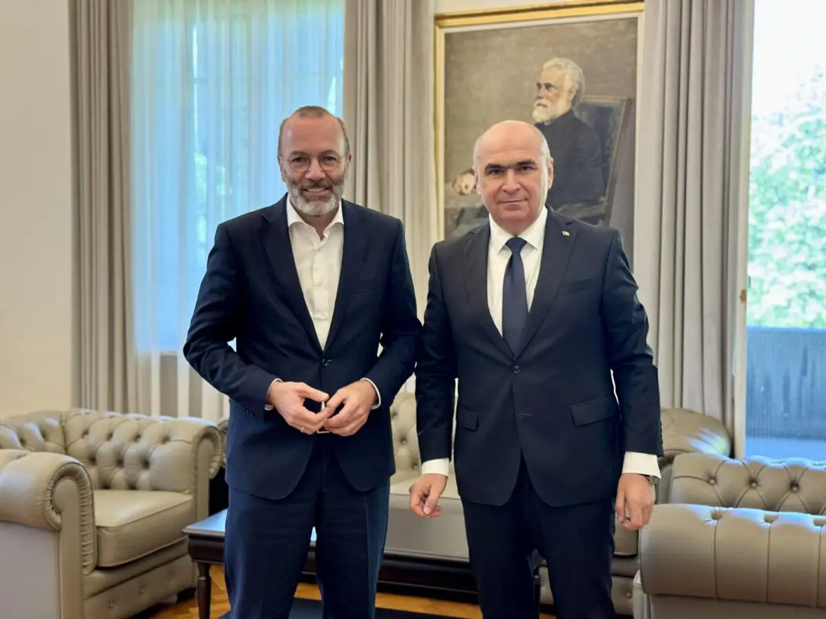 Manfred Weber, la București, după întâlnirea cu Ilie Bolojan: Asigurarea finanțării din PNRR și promovarea reformelor reprezintă calea corectă pentru România