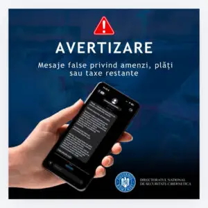 Atenție la SMS-urile cu taxe de parcare! DNSC avertizează asupra unei campanii de fraudă cibernetică