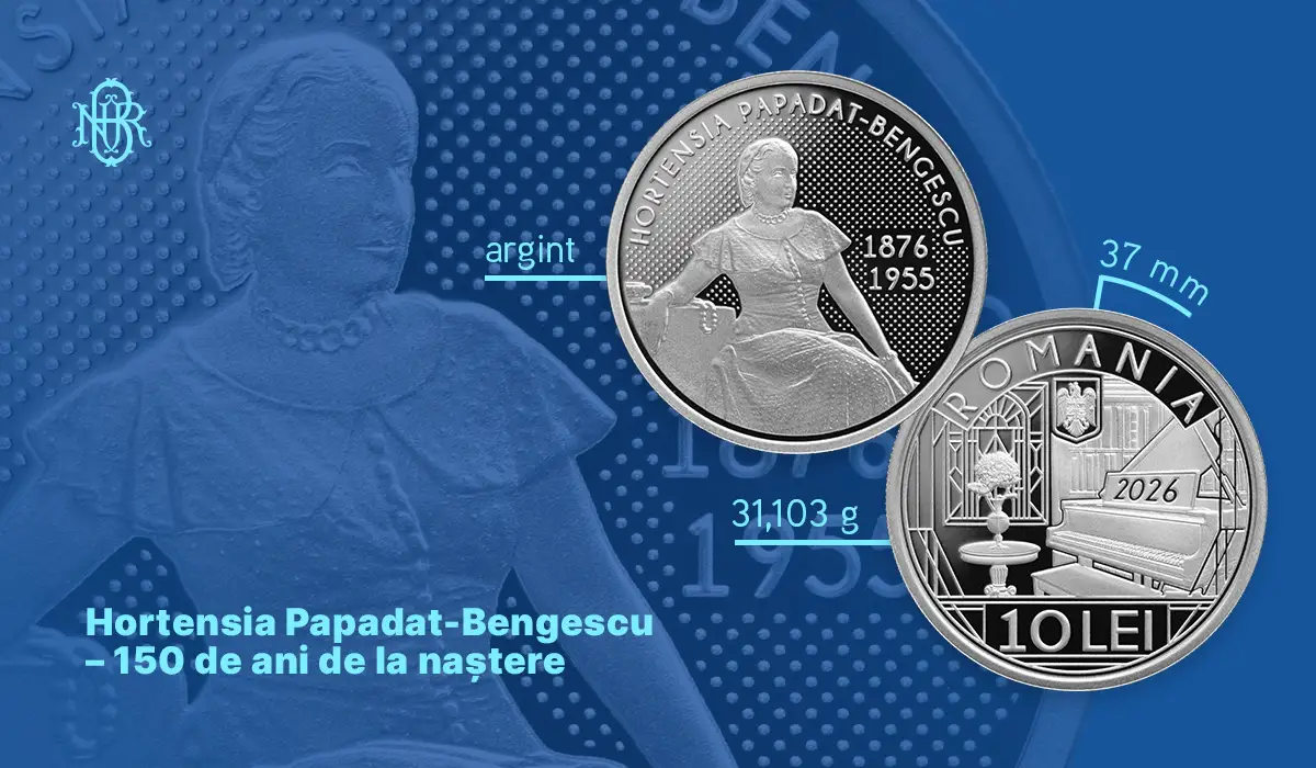 Emisiune numismatică cu tema Hortensia Papadat-Bengescu
