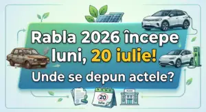 Rabla 2026 începe luni! Unde se depun actele, ce documente sunt necesare și câți bani poți primi pentru o mașină nouă