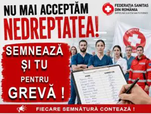 Federația SANITAS: Destul cu politicile abuzive! Răspundem ferm, prin grevă