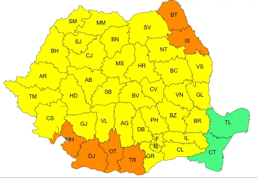 Cod portocaliu pentru 22 august 2026