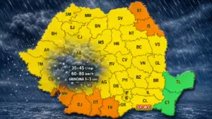 Cerul se dezlănțuie peste România. ANM avertizează că grindina poate ajunge la 3 centimetri