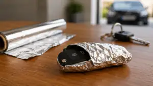 De ce își învelesc unii șoferi cheia mașinii în folie de aluminiu. Trucul banal are o explicație foarte practică