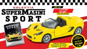 Lotus Elise e următorul supercar din Colecția „SuperMașini Sport”. Macheta metalică și revista, de joi la chioșcuri!