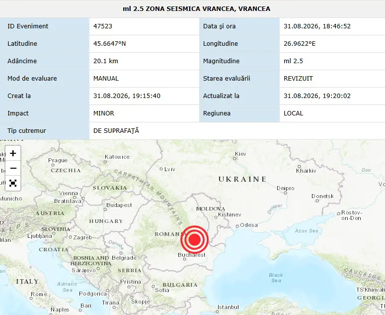 seisme 31.08.2026