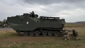 România a primit primele vehicule amfibii de asalt AAV din SUA. Vor fi folosite inclusiv în Delta Dunării și la Marea Neagră