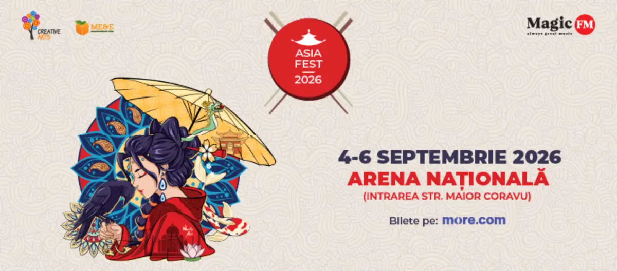 Asia Fest 2026: peste 200 de artiști, gastronomie, K-Pop și tradiții din 14 țări asiatice, la Arena Națională