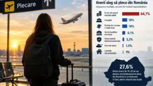 Ce îi împinge pe tinerii români să plece din țară. Salariile sunt un motiv, dar nu singurul