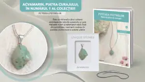 Colecția „Puterea Pietrelor” aduce o serie de pietre naturale pe care le poți purta ca pandantiv! Numărul 1, Acvamarin – piatra curajului, la chioșcuri, din 30 septembrie!