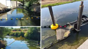Trei râuri din Bihor au fost dotate cu „capcane” pentru gunoaie. Cum sunt colectate deșeurile plutitoare