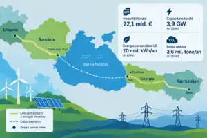 Coridorul Verde, investiții de 22,1 miliarde de euro. Când ar urma să înceapă exporturile de energie din Azerbaidjan către Europa